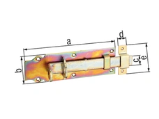 GECCO Schlossriegel 200x64x25x20x73 mm verzinkt