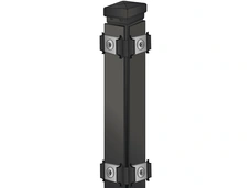 Eckpfosten für Zaunhöhe 1030 mm RAL 7016 anthrazit 60x40x1500mm