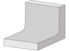 L-Stein unbewehrt grau 32x40x50 cm