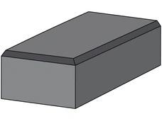 Pflasterstein mit Fase anthrazit 20x10x8 cm